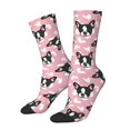 thumbnail image 1 of KLL French Bulldog Print Cool Socks Men's Women's Crew Socks Funny Crazy Novelty Stockings, 1 of 6