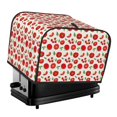 thumbnail image 1 of KLL Fresh Red Tomato Print 4 Slice Toaster Dust Covers Kitchen Small Appliance Cover with 2 Pockets,Can hold Jam Spreader Knife & Toaster Tongs (12.4 x 10.6 x 8.2), 1 of 6