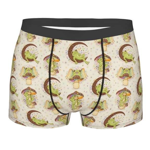 KLL Frogs Men's Cotton Boxer Briefs Underwear-Medium