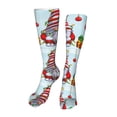 thumbnail image 1 of KLL Funny Christmas Gnome Print Cool Socks Men's Women's Crew Socks Funny Crazy Novelty Stockings, 1 of 8