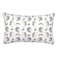 thumbnail image 1 of KLL Funny Kawaii Unicorns Dancing Pillow Covers Envelope Closure,Super Soft and Cozy Fuzzy Fleece Pillow Case Cover 16"x24", 1 of 5