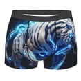 thumbnail image 1 of KLL Futuristic Blue Light White Tiger Men's Cotton Boxer Briefs Underwear-XX-Large, 1 of 8