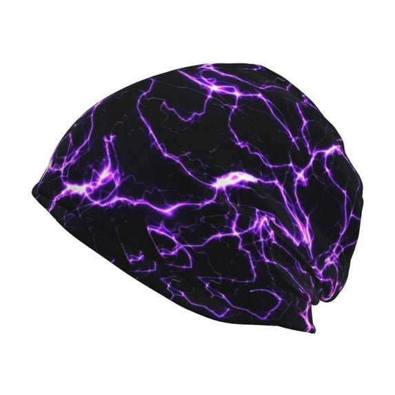KLL Galaxy Lightning Winter Fall Beanie Knit Hats for Men & Women - Warm & Soft Stylish Toboggan Caps for Cold Weather