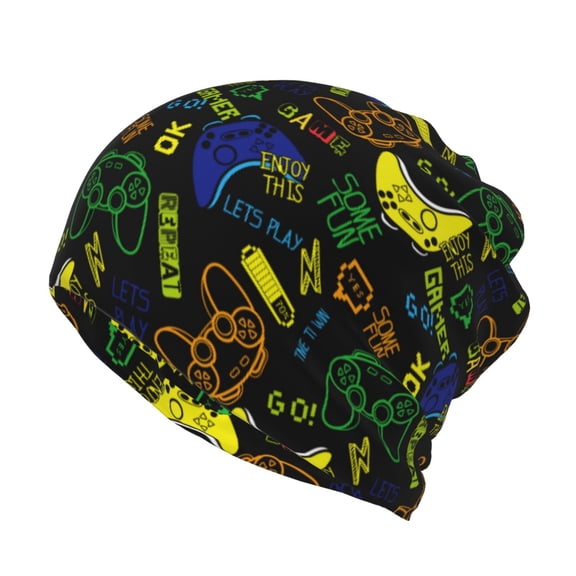 KLL Game Play Pirnt Wicking Running Beanie Head Wrap Cycling Bandana for Men Women
