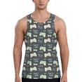thumbnail image 1 of KLL Gamers Print Men's Muscle Gym Workout Stringer Tank Tops Bodybuilding Fitness T-Shirts Tank Tops Men-3X-Large, 1 of 7