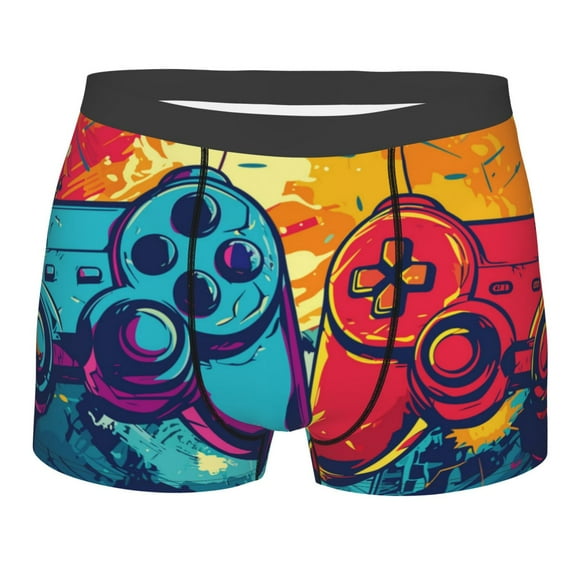 KLL Gaming Men's Cotton Boxer Briefs Underwear-Medium