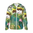 thumbnail image 1 of KLL Garden Farm Print Men's Women’s UPF 50+ Sun Protection Outdoor Hoodie Jacket Long Sleeve Fishing Hiking Performance Shirt- X-Large, 1 of 6