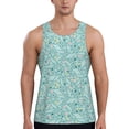 thumbnail image 1 of KLL Geometric Elements Print Men's Muscle Gym Workout Stringer Tank Tops Bodybuilding Fitness T-Shirts Tank Tops Men-Medium, 1 of 7