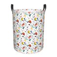 thumbnail image 1 of KLL Geometric Retro Waterproof Foldable Laundry Hamper Bucket with Handles for Storage Bin,Kids Room,Home Organizer (Medium ), 1 of 7