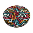 thumbnail image 1 of KLL Geometry Round Bar Chair Cushion Cover 14 inch ,Bar Stool Protector with Elastic, Soft Washable, 1 of 6