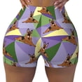 thumbnail image 1 of KLL German Shepherd Dog Pattern Workout Shorts for Women Scrunch Short Gym Yoga Running Sport Active Exercise Fitness Shorts, 1 of 8