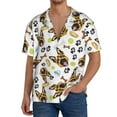 thumbnail image 1 of KLL German Shepherd Dog Print Men's Shirt Short Sleeve Button Down Summer Cuba Beach Shirts- 3X-Large, 1 of 5