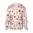 thumbnail image 1 of KLL Gingerbread Holiday Sweets Print Men's Women’s UPF 50+ Sun Protection Outdoor Hoodie Jacket Long Sleeve Fishing Hiking Performance Shirt- Small, 1 of 5