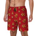 thumbnail image 1 of KLL Gingerbread Man for Mens Swim Trunks Quick Dry Swim Shorts with Built-in Compression Liner Funny Swimwear Bathing Suits-Medium, 1 of 6