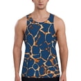 thumbnail image 1 of KLL Giraffe Skin Print Men's Muscle Gym Workout Stringer Tank Tops Bodybuilding Fitness T-Shirts Tank Tops Men-XX-Large, 1 of 7