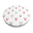 thumbnail image 1 of KLL Girl Rabbit Round Bar Chair Cushion Cover 14 inch ,Bar Stool Protector with Elastic, Soft Washable, 1 of 6