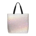 thumbnail image 1 of KLL Glitter Light Pearl Pattern Aesthetic Tote Bag for Women Beach Bag Shopping Bags Shoulder Bag Reusable Grocery Bags, 1 of 7