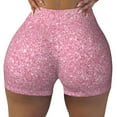 thumbnail image 1 of KLL Glitter Pattern Workout Shorts for Women Scrunch Short Gym Yoga Running Sport Active Exercise Fitness Shorts, 1 of 8