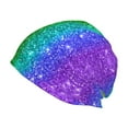 thumbnail image 1 of KLL Glitter Rainbow Winter Fall Beanie Knit Hats for Men & Women - Warm & Soft Stylish Toboggan Caps for Cold Weather, 1 of 6