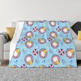 thumbnail image 1 of KLL Gnome On A Watermelon Mattress In The Pool Print Fleece Throw Blanket, Horizontal Fleece Bedding Cute Soft Blankets Comfy Fleece Flannel Plush Home Decor for Couch & Bed -50"x40", 1 of 9