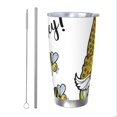 thumbnail image 1 of KLL Gnome Sweet Honey Print 40oz Stainless Steel Insulated Car Cup with Spillproof Lid - Keep Your Drink Hot or Cold on the Go-Straw Two-piece Set, 1 of 8