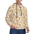 thumbnail image 1 of KLL Gnomes Autumn Harvest Print Mens Hoodie Long Sleeve Casual Pullover Hooded Sweatshirt Fashion Drawstring Hoodies with Pocket-3X-Large, 1 of 6