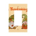 thumbnail image 1 of KLL Gnomes Happy Thanksgiving Pattern Electrical Outlet Covers, 3" x 5" 1 Pack Electric Receptacle Plug Covers for Decorator Receptacle Outlet & Switch-Style U, 1 of 6