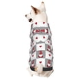 thumbnail image 1 of KLL Gnomes and Hearts for Basic Dog Hoodie - Pet Hoodie Sweater with Leash Hole - Cute Dog Sweatshirt - Pet Clothes Hooded Sweatshirt for Dog & Cat -X-Large, 1 of 8