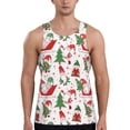 thumbnail image 1 of KLL Gnomes Merry Christmas Print Men's Muscle Gym Workout Stringer Tank Tops Bodybuilding Fitness T-Shirts Tank Tops Men-3X-Large, 1 of 7