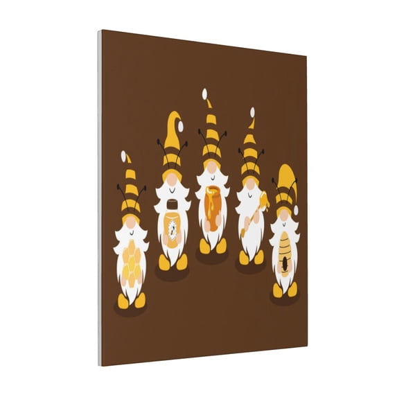 KLL Gnomes With Honey Print Canvas Wall Art, Canvas Painting Prints Canvas Art Wall Decor Home Decoration for Living Room Bedroom Office
