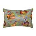 thumbnail image 1 of KLL Gnomes With Pumpkins Pattern Silk Pillowcase for Hair and Skin Standard Size 20"X 30" Soft Breathable Pillow Covers for Sleeping, 1 of 6