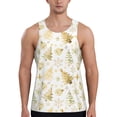 thumbnail image 1 of KLL Gold Christmas Tree Print Men's Muscle Gym Workout Stringer Tank Tops Bodybuilding Fitness T-Shirts Tank Tops Men-4X-Large, 1 of 7