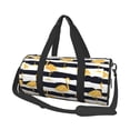 thumbnail image 1 of KLL Gold Flamingo Duffle Bag For Men Women Sport Gym Fitness Tote Travel Training Workout Basketball Football Weekender, 1 of 8
