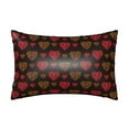 thumbnail image 1 of KLL Gold Glitter Heart Pattern Silk Pillowcase for Hair and Skin Standard Size 20"X 30" Soft Breathable Pillow Covers for Sleeping, 1 of 8