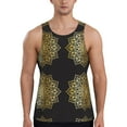 thumbnail image 1 of KLL Gold Mandala Print Men's Muscle Gym Workout Stringer Tank Tops Bodybuilding Fitness T-Shirts Tank Tops Men-3X-Large, 1 of 7