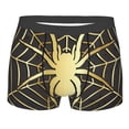 thumbnail image 1 of KLL Gold Spider On The Web Men's Cotton Boxer Briefs Underwear-Large, 1 of 8