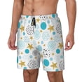 thumbnail image 1 of KLL Gold Stars Blue Dots Pattern for Mens Swim Trunks Quick Dry Swim Shorts with Built-in Compression Liner Funny Swimwear Bathing Suits-XX-Large, 1 of 6