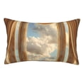 thumbnail image 1 of KLL Golden Drapes Pillars Clouds Pillow Covers Envelope Closure,Super Soft and Cozy Fuzzy Fleece Pillow Case Cover, 1 of 5