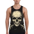 thumbnail image 1 of KLL Gothic Winged Skull Print Men's Muscle Gym Workout Stringer Tank Tops Bodybuilding Fitness T-Shirts Tank Tops Men-3X-Large, 1 of 7