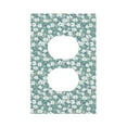 thumbnail image 1 of KLL Gouache Flowers Pattern Electrical Outlet Covers, 3" x 5" 1 Pack Electric Receptacle Plug Covers for Decorator Receptacle Outlet & Switch-Style S, 1 of 6