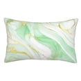 thumbnail image 1 of KLL Green And Gold Abstract Marble Pillow Covers Envelope Closure,Super Soft and Cozy Fuzzy Fleece Pillow Case Cover 20"x30", 1 of 5
