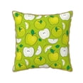 thumbnail image 1 of KLL Green Apple Decorative Throw Pillow Covers Velvet Soft for Couch Sofa Bedroom Living Room Outdoor (No pillow core)- 20"x20", 1 of 5