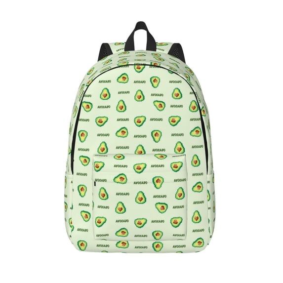 KLL Green Avocado Print Travel Laptop Backpack - College Backpack Business Work Bag Nurse Bag Casual Daypack for Weekender Business Hiking -Small