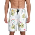 thumbnail image 1 of KLL Green Blue Avocado for Men's 1-Pack Shorts,Sleep Pajama Shorts for Men Soft Pj Shorts Men's Pajama Bottoms Sleepwear -Medium, 1 of 7