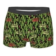 thumbnail image 1 of KLL Green Cacti And Red Chili Men's Cotton Boxer Briefs Underwear-XX-Large, 1 of 7