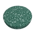 thumbnail image 1 of KLL Green Christmas Round Bar Chair Cushion Cover ,Bar Stool Protector with Elastic, Soft Washable, 1 of 6