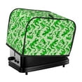 thumbnail image 1 of KLL Green Lizard Print 2 Slice Toaster Dust Covers Kitchen Small Appliance Cover with 2 Pockets,Can hold Jam Spreader Knife & Toaster Tongs (11.4 x 7.9 x 7.5), 1 of 6