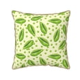 thumbnail image 1 of KLL Green Peas Decorative Throw Pillow Covers Velvet Soft for Couch Sofa Bedroom Living Room Outdoor (No pillow core)- 18"x18", 1 of 5