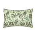 thumbnail image 1 of KLL Green Snake Pattern Silk Pillowcase for Hair and Skin Standard Size 20"X 30" Soft Breathable Pillow Covers for Sleeping, 1 of 6