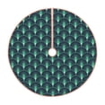 thumbnail image 1 of KLL Green Vintage Peacock Christmas Tree Skirt 36" ,Party Decorations Farmhouse for Christmas Decorations Holiday Party, 1 of 6